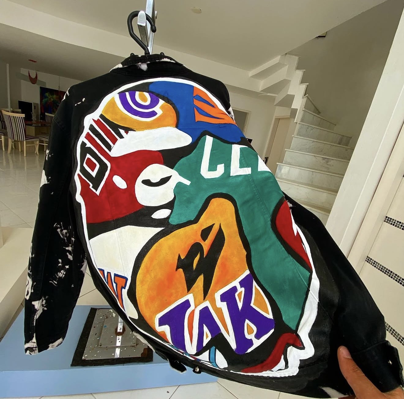 Jacket custom BAPE art